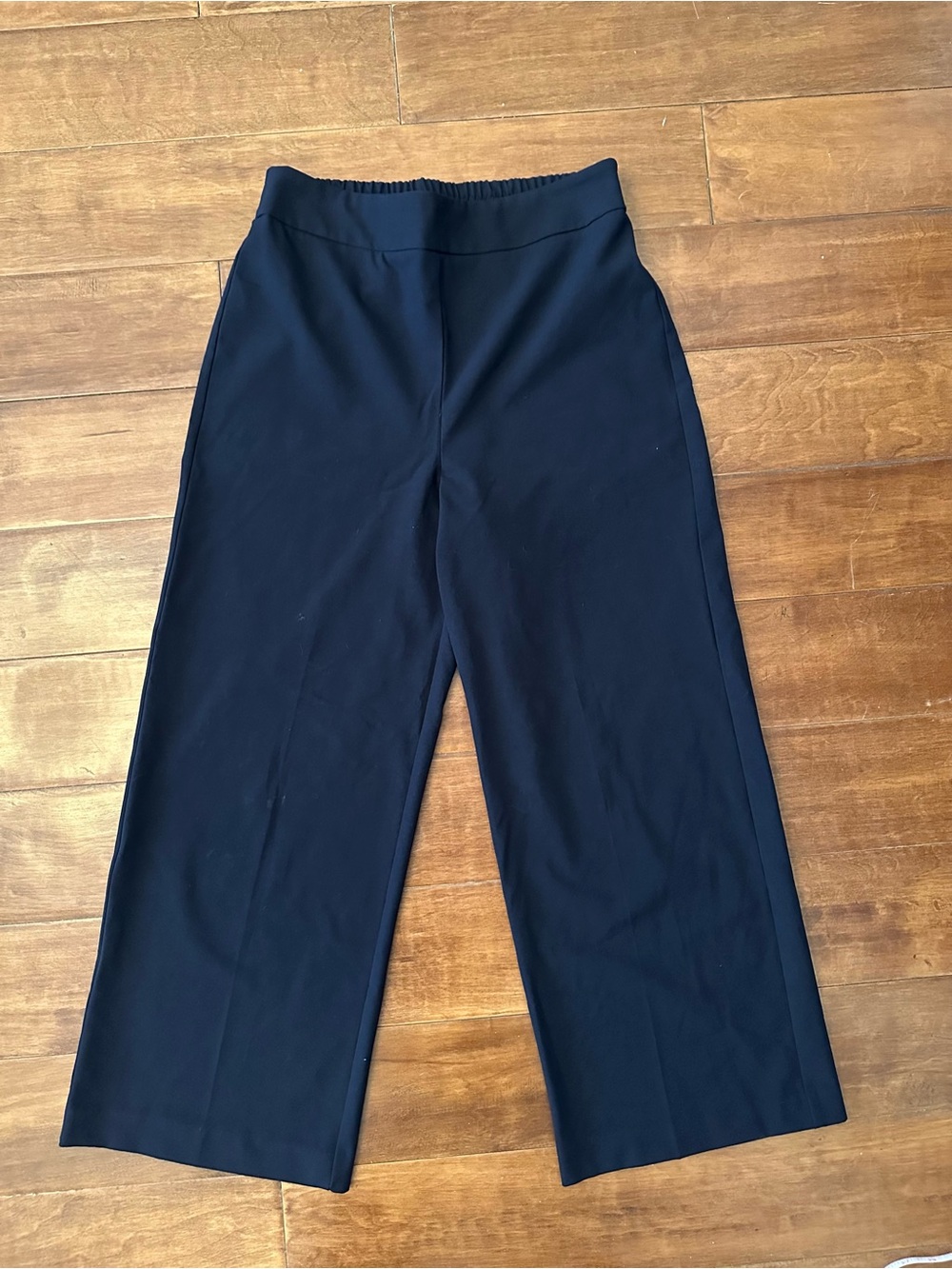 Navy Wide-leg Pants